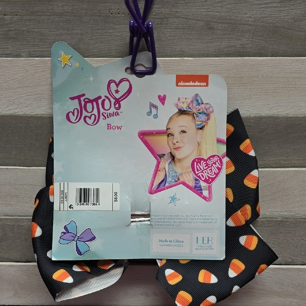 JoJo Siwa Halloween Candy Corn Hair Bow